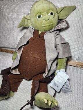 17-inch Star Wars Yoda Plush Backpack Disney Parks NWT